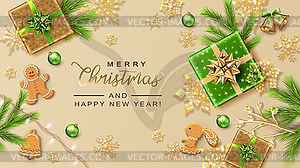 Merry Christmas Background - vector clipart