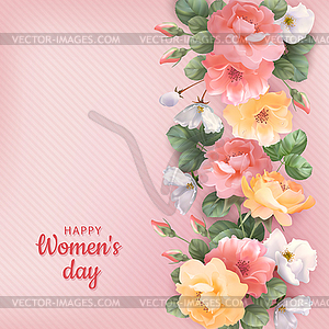 Women`s Day Background - vector image