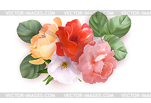 Festive flower arrangement - vector clipart