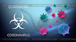 Концепция карантинного коронавируса - изображение в формате EPS
