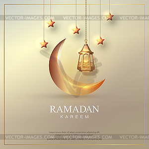 Eid Mubarak islamic design - stock vector clipart