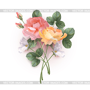 Decorative Flower Composition - vector image