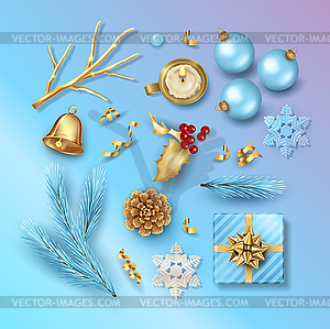 Set of Christmas - vector clip art