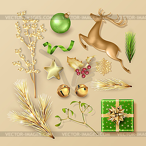 Christmas Items Set - vector clip art