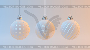 Christmas Balls Set - royalty-free vector image