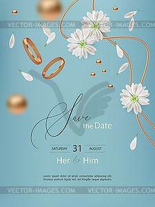 Wedding Event Card - vector image