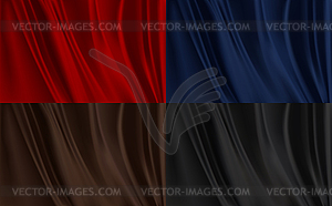 Silk fabric texture - vector image