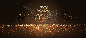 New Year Shining Background - vector image