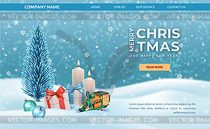 Christmas web background template - vector EPS clipart