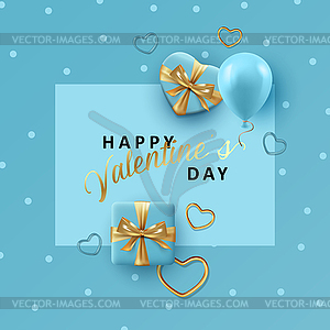 Valentine`s day background - vector clipart