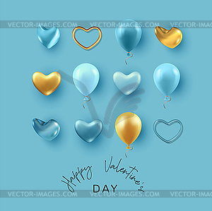 Valentine`s day card - vector EPS clipart