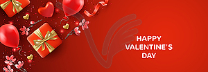 Valentine`s day background - vector image