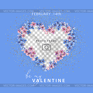 Valentine`s day card - vector image