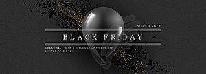 Black Friday Super Sale - vector image