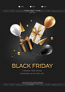 Black Friday Poster - vector image