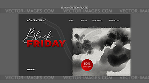 Black Friday Super Sale - vector clipart