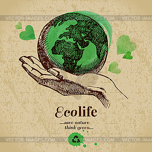 Экологическая тема в плакате