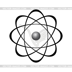 Abstract model of atom - vector clipart