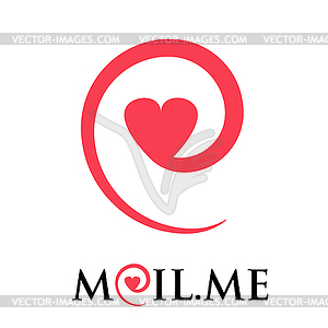 Internet love concept - vector image