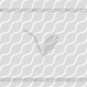 Wavy gray seamless simple background - vector image