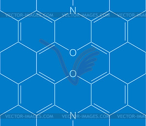 Абстрактные бесшовные шаблон химическая структура - клипарт