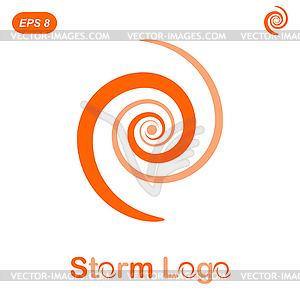 Storm logo concept - vector image