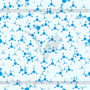 Molecules seamless background - vector clip art