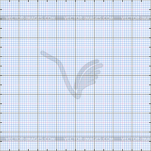 Graph paper grid background - vector image