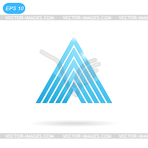 Delta letter logo template - vector image