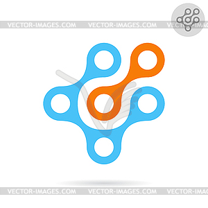 High tech logo concept - vector clip art