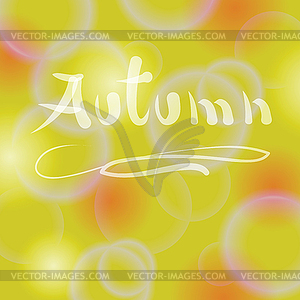 Autumn background - vector clipart / vector image