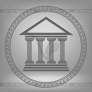 Greek temple - vector image