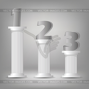 Greek column - royalty-free vector image