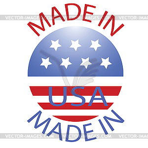 Made in USA badge - vector clipart