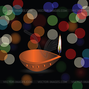 Diwali holiday background - vector image