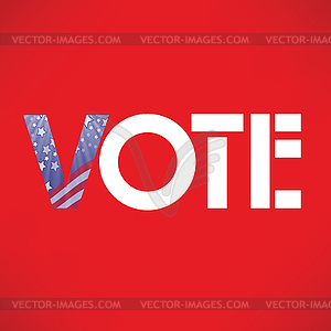 Vote in USA - vector clip art