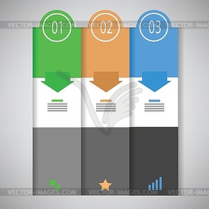 Info graphic business template - color vector clipart