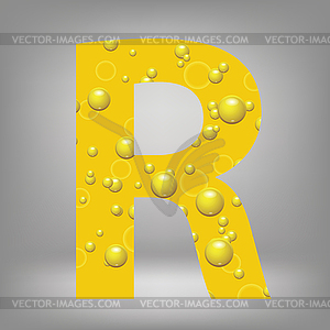 Пиво письмо R - клипарт в векторе / векторное изображение