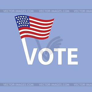 Vote in USA - vector clip art