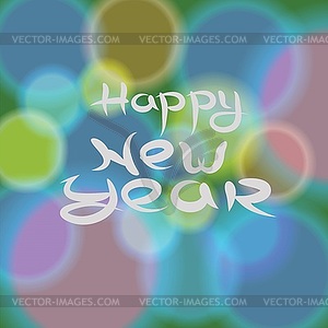 New year blurred background - vector clipart