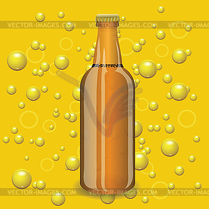 Beer bottle - vector clip art