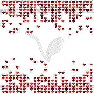 Heart background - vector image