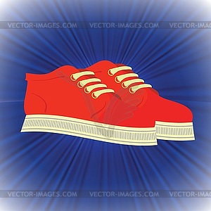 Red shoes - vector clip art