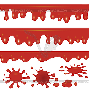 Flowind blood background - vector image