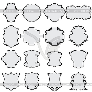 Decorative frame set - vector image