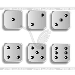 Dice for games - vector clip art