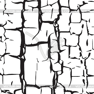 Cracked texture - vector image