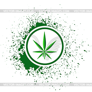 Cannabis icon - vector image