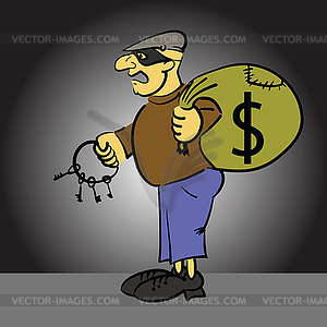 Thief - vector image