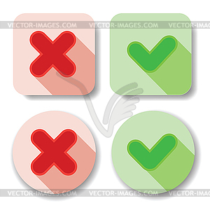 Check marks - vector clip art